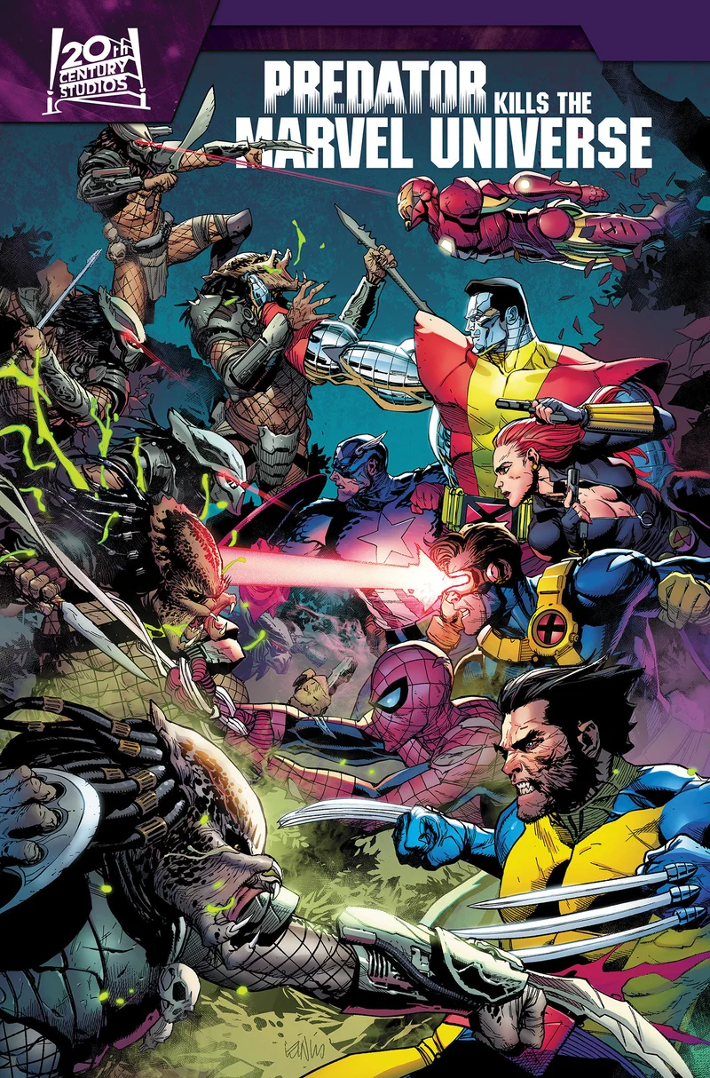 Predator tue l'intégrale de l'univers Marvel, couverture de Leinil Yu