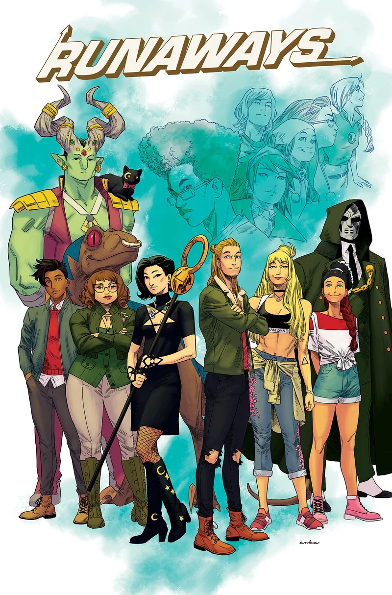 Runaways de Rainbow Rowell, intégrale, couverture de Kris Anka