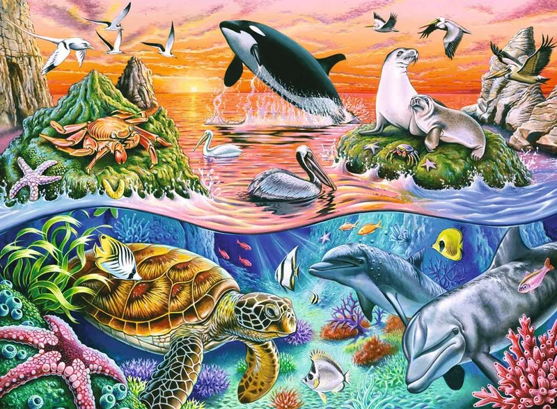 L'océan coloré | Beautiful Ocean (100 pcs XXL)