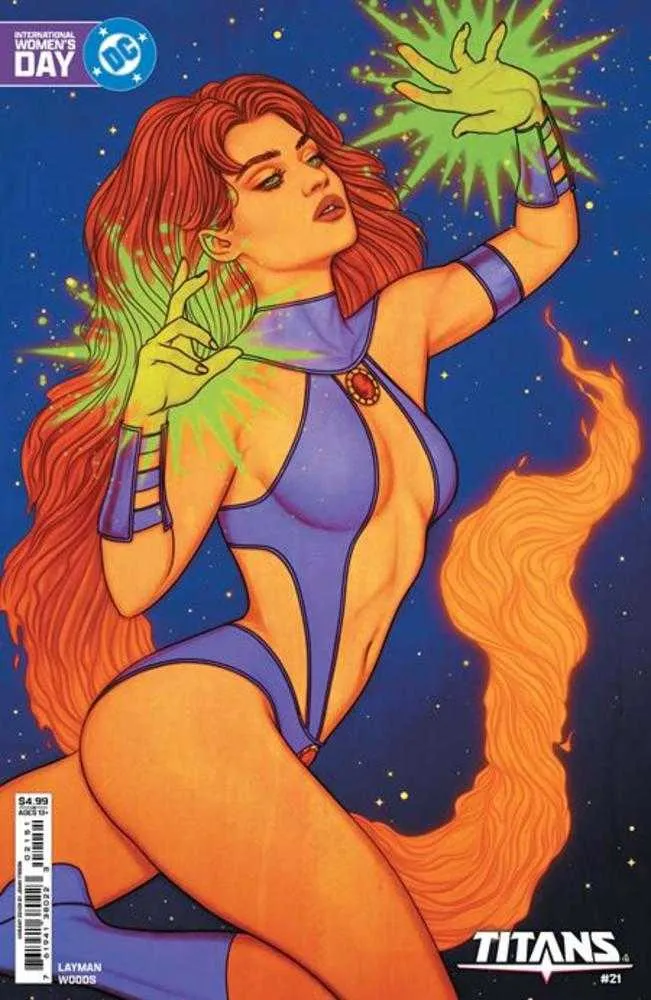 Titans #21 Couverture E Jenny Frison Journée internationale des femmes Variante de stock de cartes Starfire