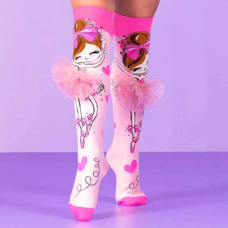 MADMIA – Chaussettes Ballerine avec Tutu 3D – Taille unique enfants & adultes