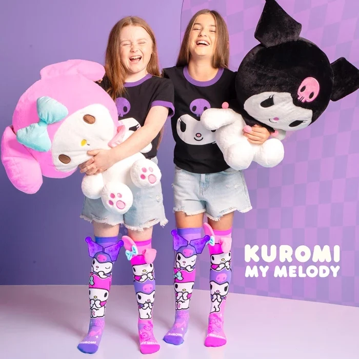 MADMIA – Chaussettes Sanrio My Melody & Kuromi 3D – Style Kawaii