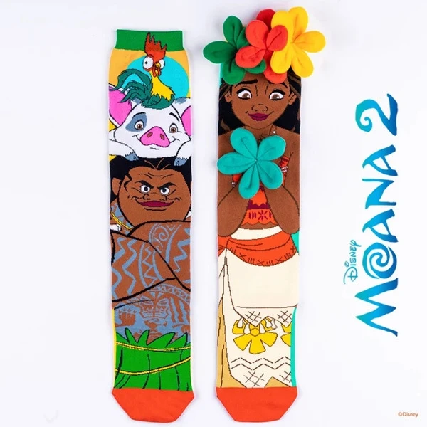 Chaussettes fantaisie MADMIA Disney Vaiana (Moana) – dépareillées – esprit des îles