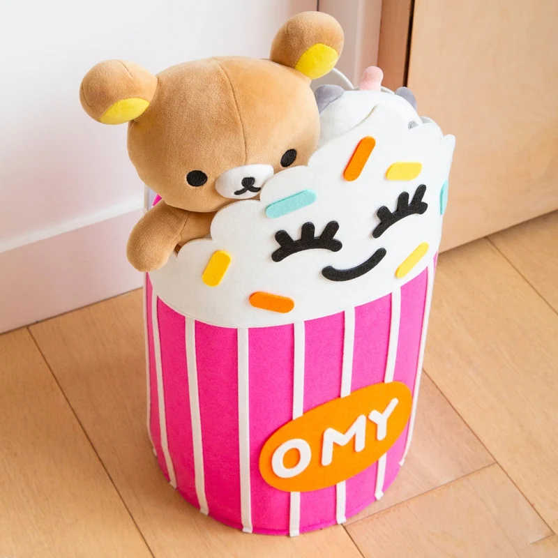 Sac de rangement enfant Yummy en feutrine – Panier ludique OMY 48 x 28 cm