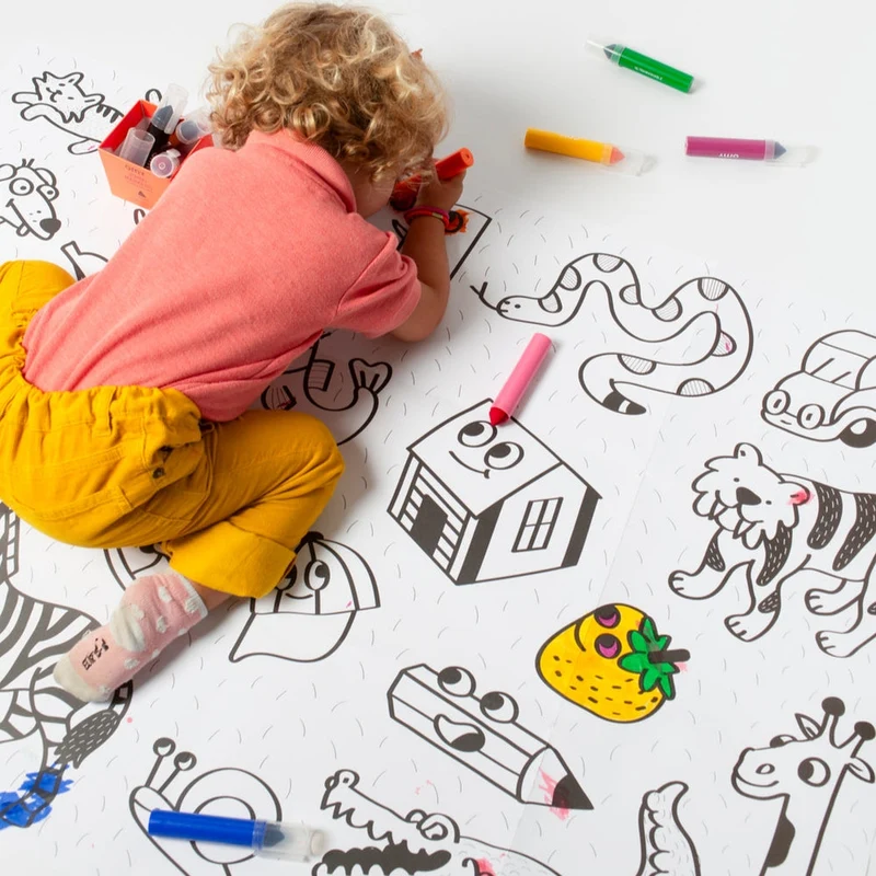 Poster géant à colorier bébé My First Art – OMY (dès 18 mois)