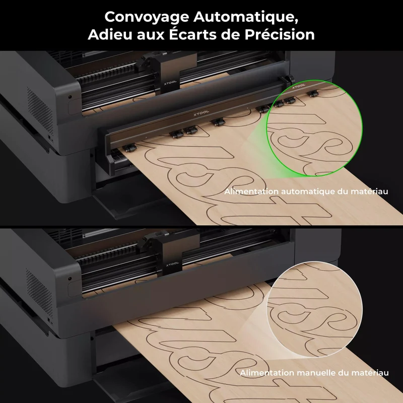 xTool P2/P2S Convoyeur d'Alimentation Automatique
