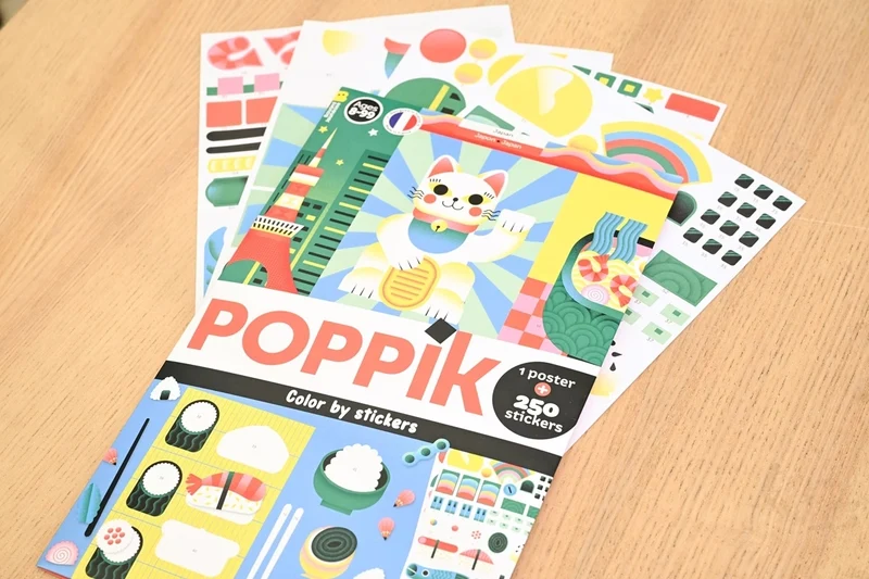 Poster Créatif JAPON + 270 Stickers – Activité Créative dès 8 ans
