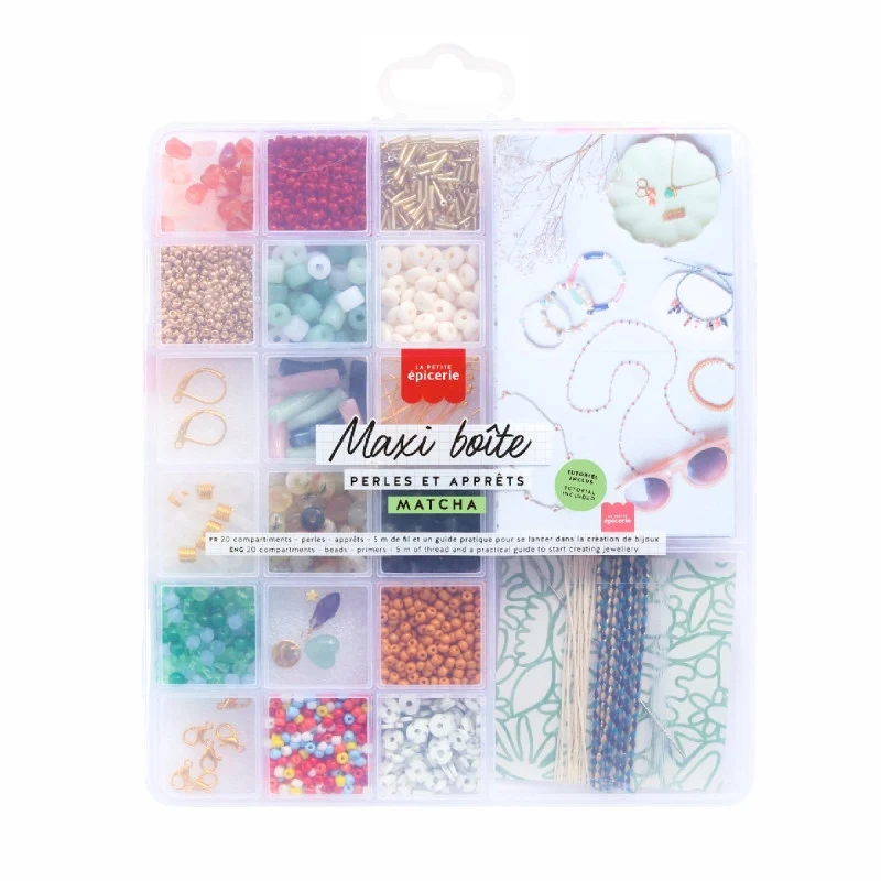 Maxi Boîte Matcha : le coffret complet pour créer vos bijoux DIY