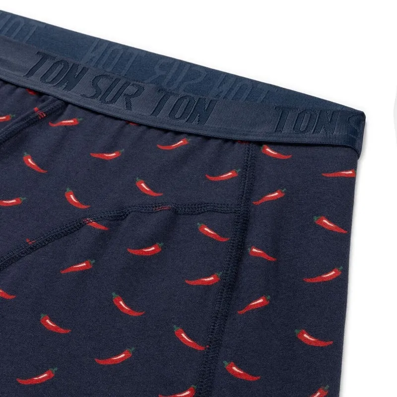 Red Hot – Coffret homme boxer & chaussettes assortis – Coton bio GOTS