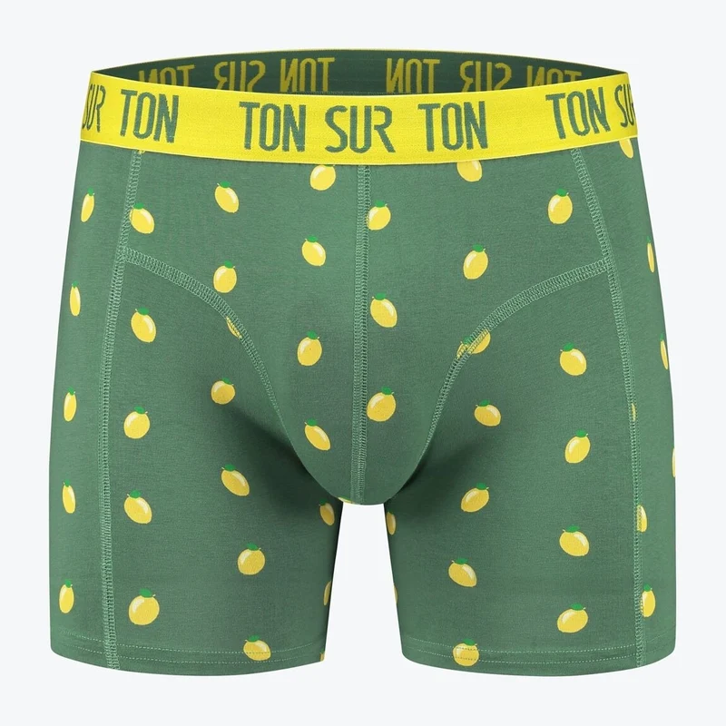 Chaussettes & Boxer Easy Peasy Citron – Coton Bio – Cadeau Homme Original