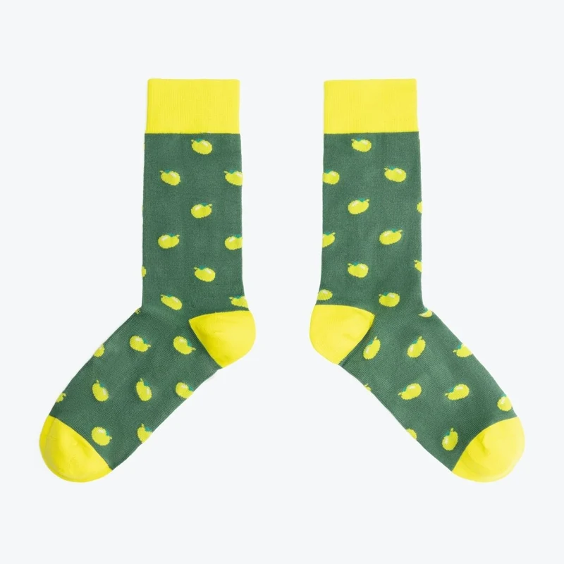 Chaussettes & Boxer Easy Peasy Citron – Coton Bio – Cadeau Homme Original