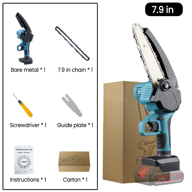 Mini scie à chaîne électrique rechargeable - Livraison offerte
