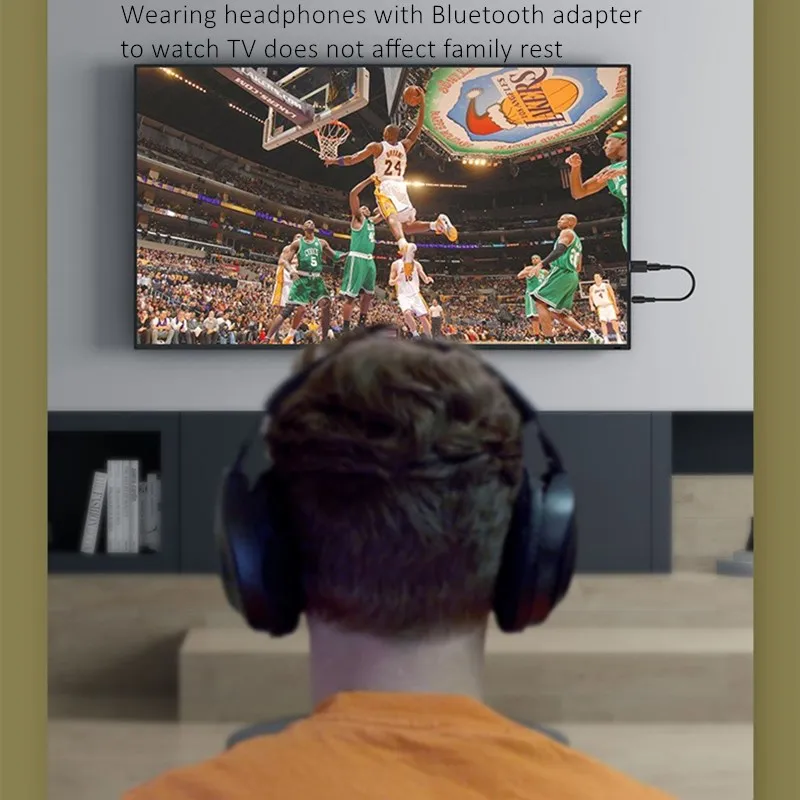 Casque sans-fil pour TV et ordinateur avec adaptateur USB - SUPER BASS