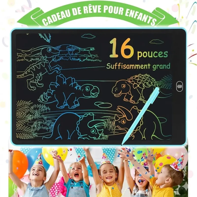 Ardoise Magique Enfant Multicolore Verticale | Trait de Lumière™
