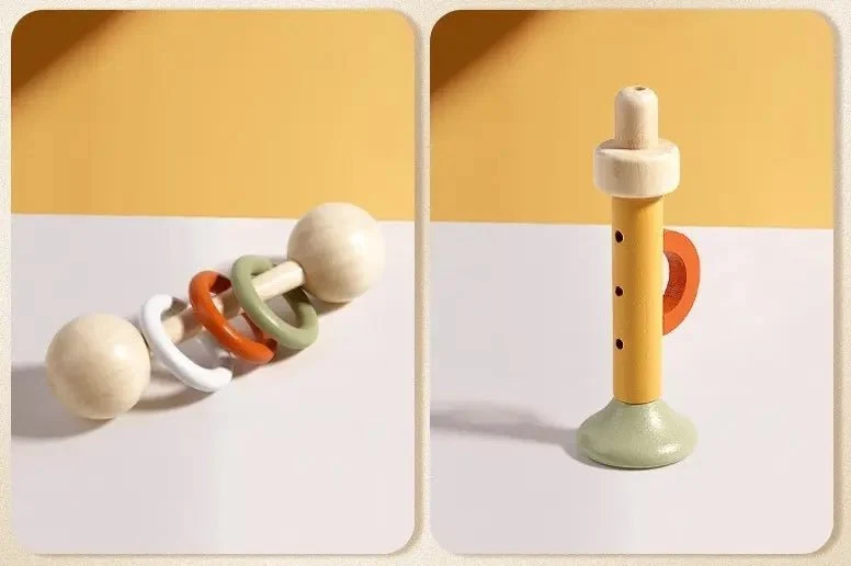 Hochet Bébé | Coffret Instruments Musicaux en Bois