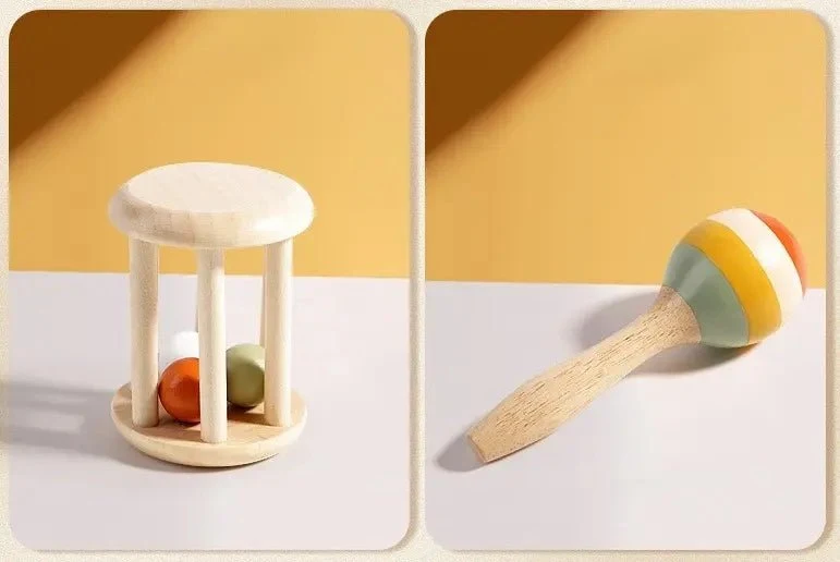 Hochet Bébé | Coffret Instruments Musicaux en Bois