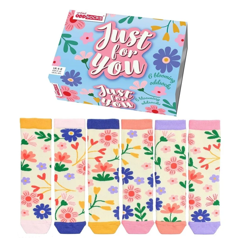 JUSTE POUR VOUS – Coffret 6 Chaussettes Dépareillées | United Oddsocks | Taille 37-42