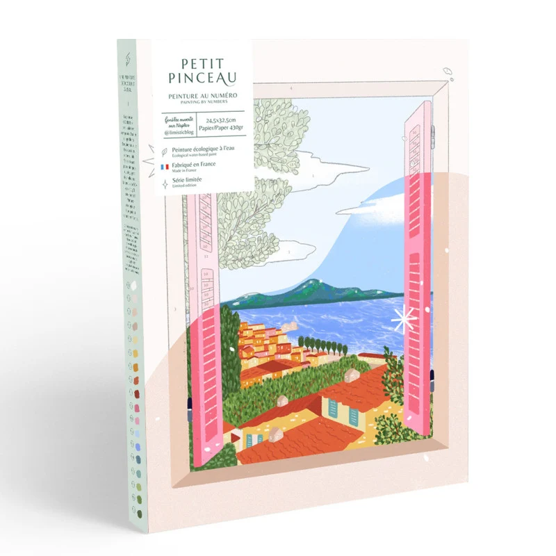 Coffret Peinture au Numéro – Fenêtre Ouverte sur Naples | Petit Pinceau x Limistic