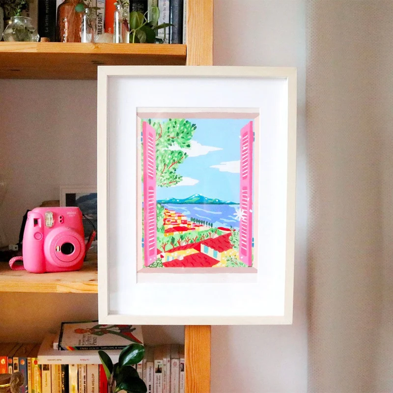 Coffret Peinture au Numéro – Fenêtre Ouverte sur Naples | Petit Pinceau x Limistic