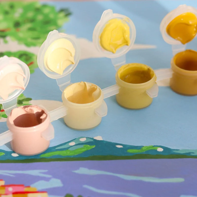Coffret Peinture au Numéro – Fenêtre Ouverte sur Naples | Petit Pinceau x Limistic