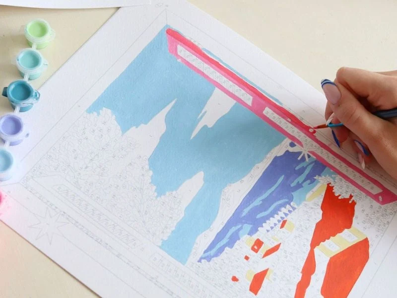 Coffret Peinture au Numéro – Fenêtre Ouverte sur Naples | Petit Pinceau x Limistic