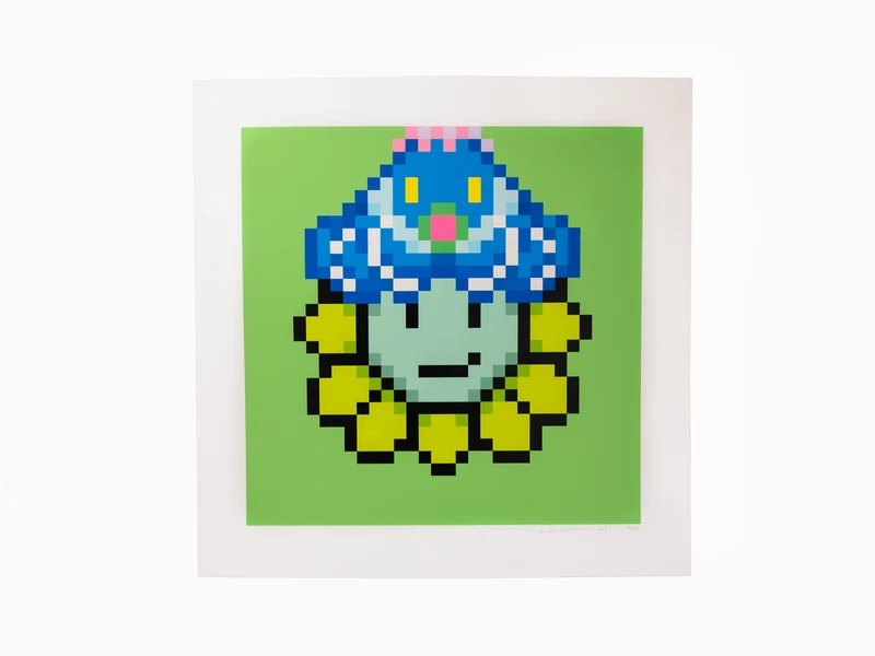 Takashi Murakami - Murakami.Flower #11427 Casquette Octopus bleue