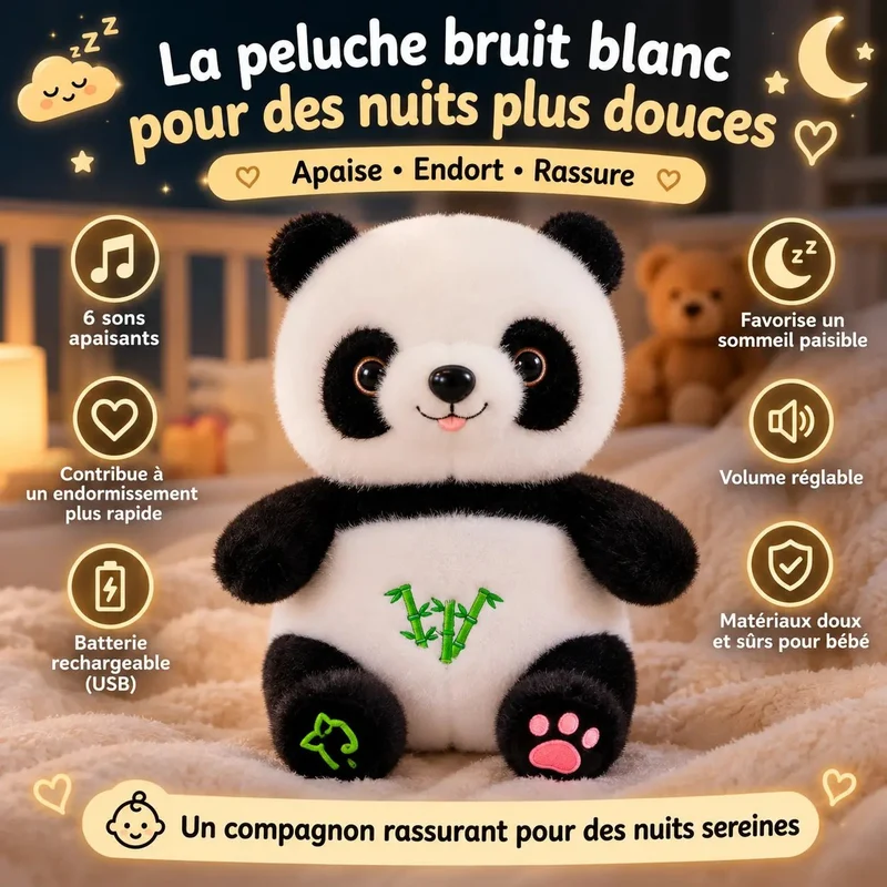 Peluche bruit blanc | BerceusePanda™