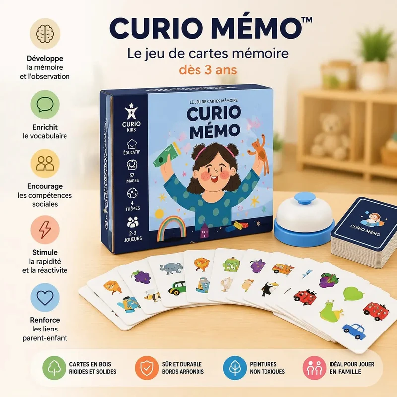 Jeux de société enfant | Curio Mémo™