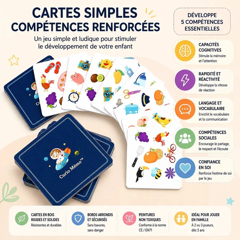 Jeux de société enfant | Curio Mémo™