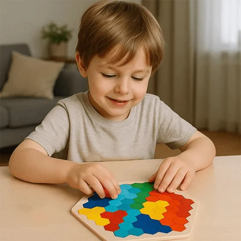 Tangram Montessori en bois | LogiWood™