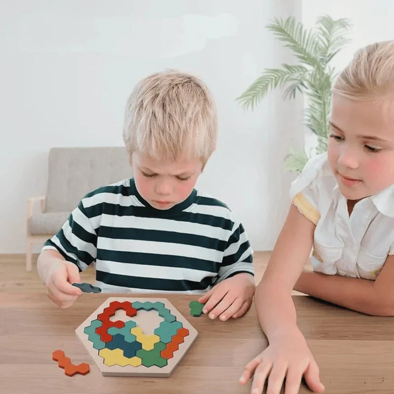 Tangram Montessori en bois | LogiWood™