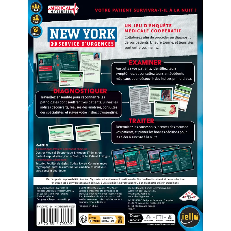 Medical Mysteries New York Service d'Urgences
