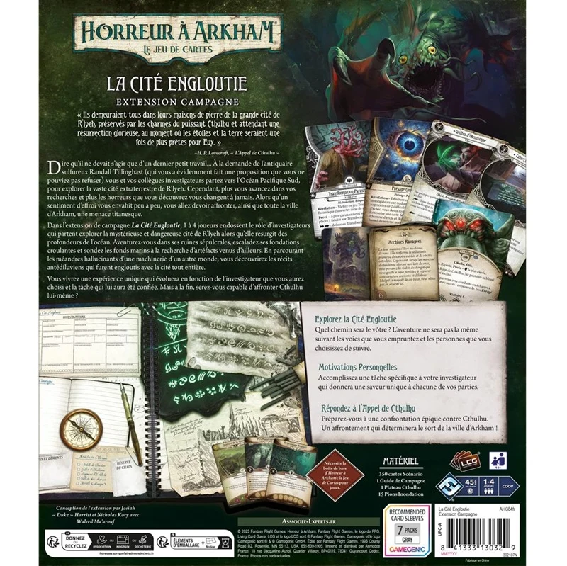 Horreur à Arkham JCE La Cité Engloutie (Campagne)