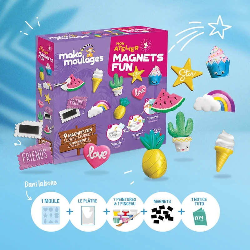 Mako moulages – Mon Atelier Magnets Fun | Kit créatif DIY enfants