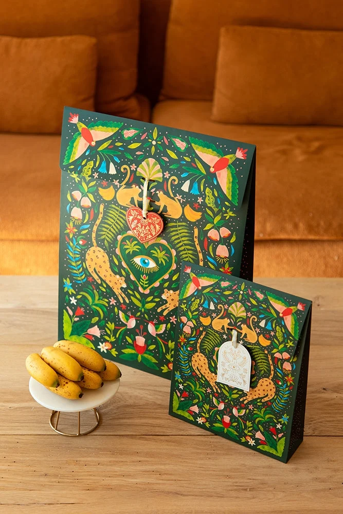 Pochette cadeau Green Jungle | Emballage cadeau tropical All the Ways to Say
