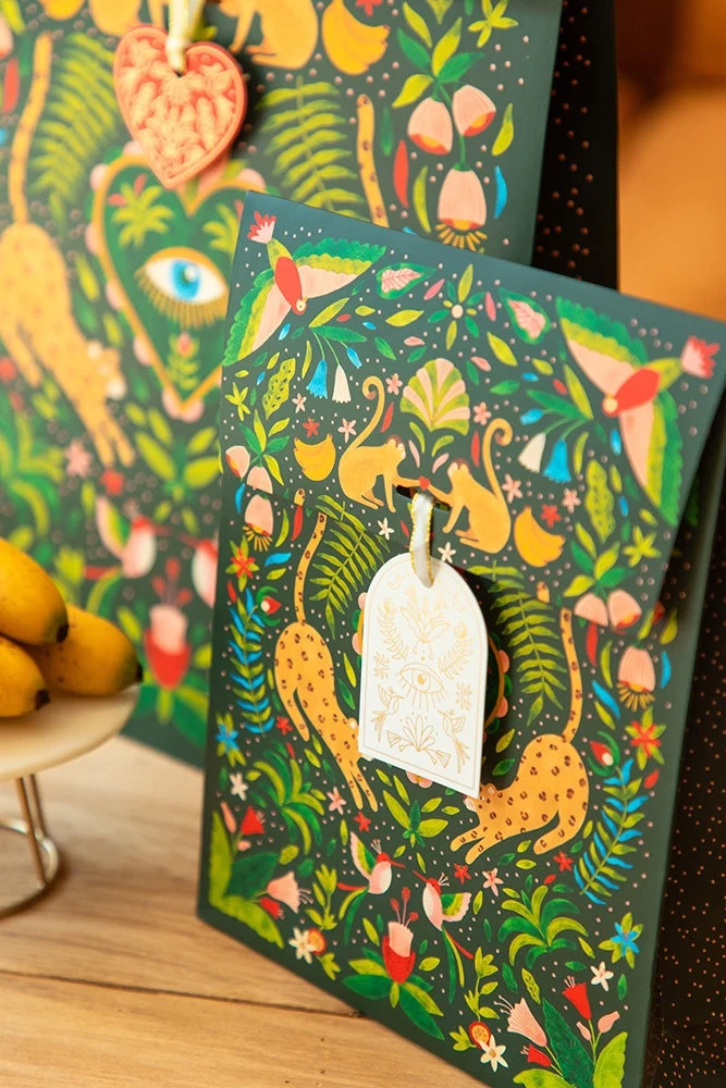 Pochette cadeau Green Jungle | Emballage cadeau tropical All the Ways to Say