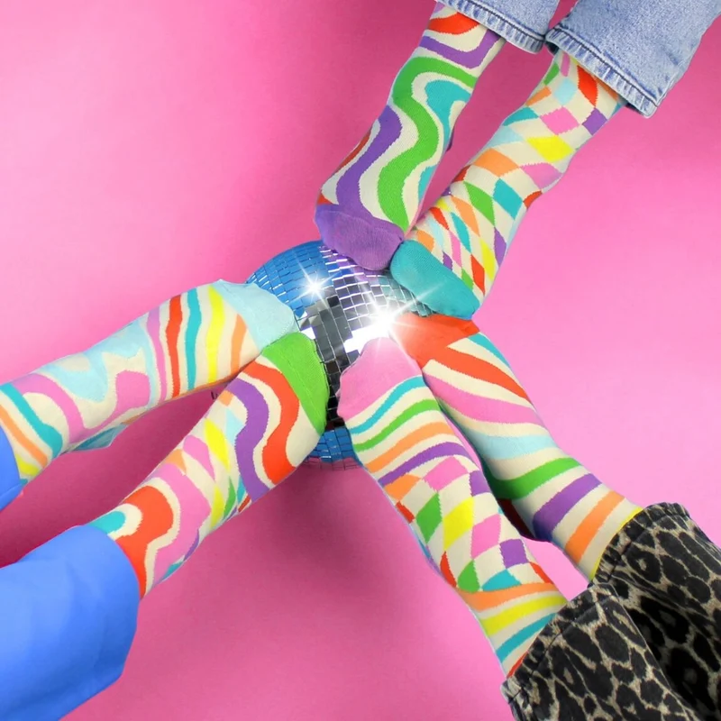 RESTEZ GROOVY – Coffret 6 Chaussettes Dépareillées | United Oddsocks | Taille 37-42