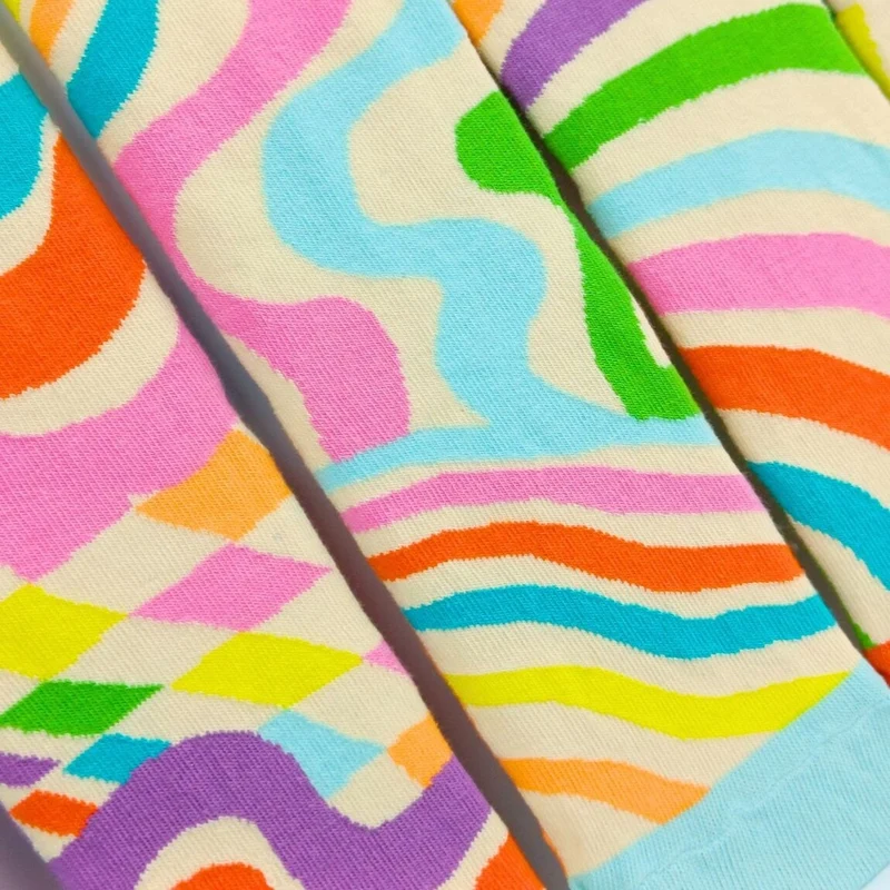 RESTEZ GROOVY – Coffret 6 Chaussettes Dépareillées | United Oddsocks | Taille 37-42