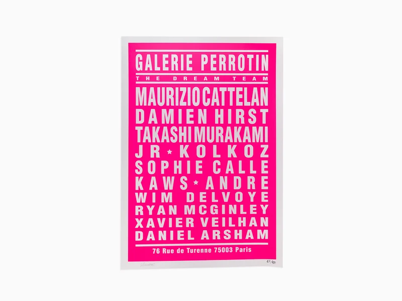 André - Dream Gallery (Galerie Perrotin) Rose fluo
