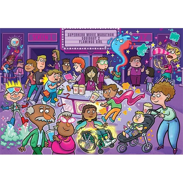 Wasgij Junior #2, Popcorn Magique ! (240 pcs)
