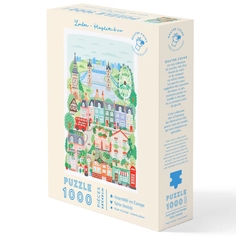 Puzzle London 1000 Pièces – Hoglet & Co x La Petite Épicerie | Collection Quatre Coins