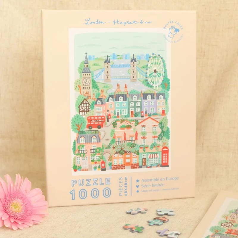 Puzzle London 1000 Pièces – Hoglet & Co x La Petite Épicerie | Collection Quatre Coins