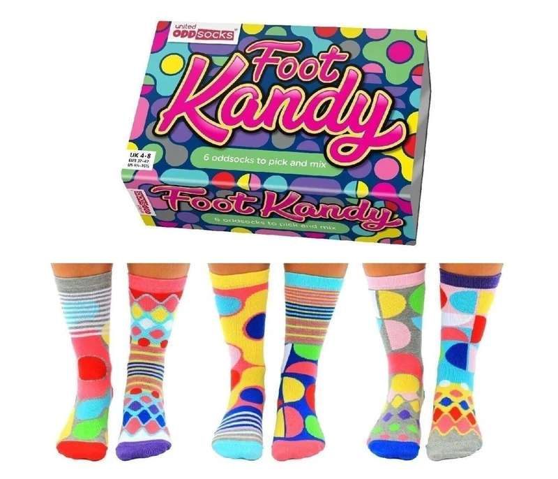 Coffret Chaussettes Dépareillées Colorées – 6 Paires Fantaisie | United Oddsocks