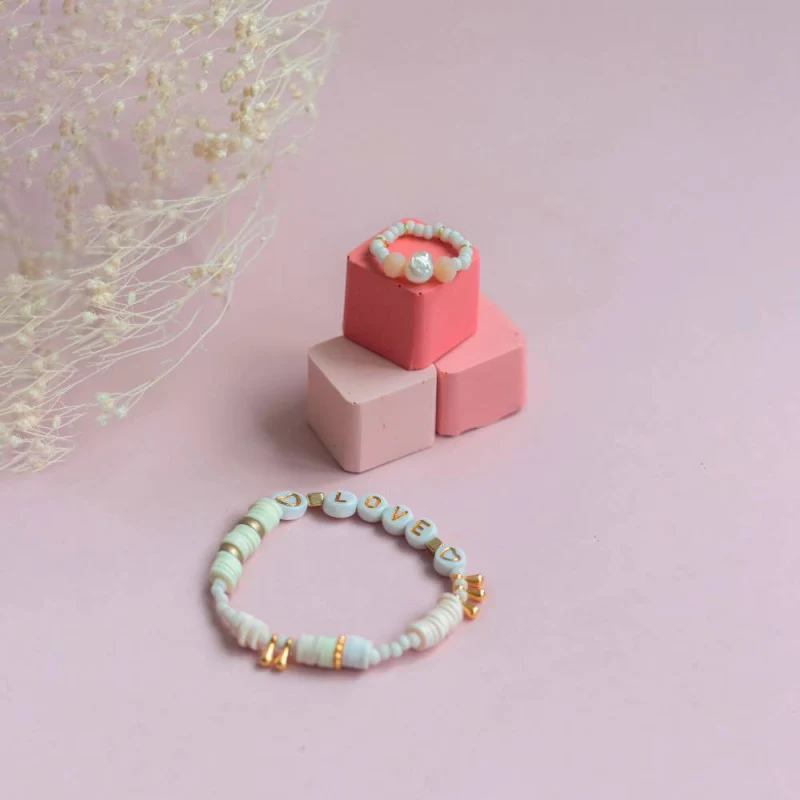 Kit DIY Bijouterie – Mes Bracelets en Perles Heishi | Créez jusqu’à 6 Bracelets Tendance