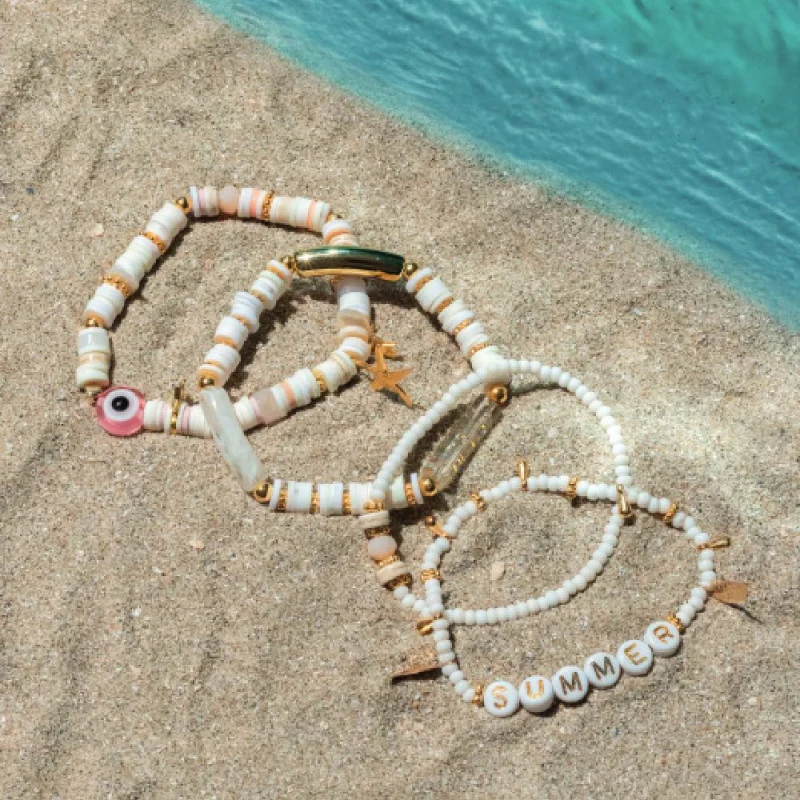 Kit DIY Bijouterie – Mes Bracelets en Perles Heishi | Créez jusqu’à 6 Bracelets Tendance
