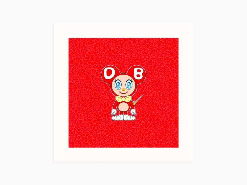Takashi Murakami - DOB 2021 Camellia Red