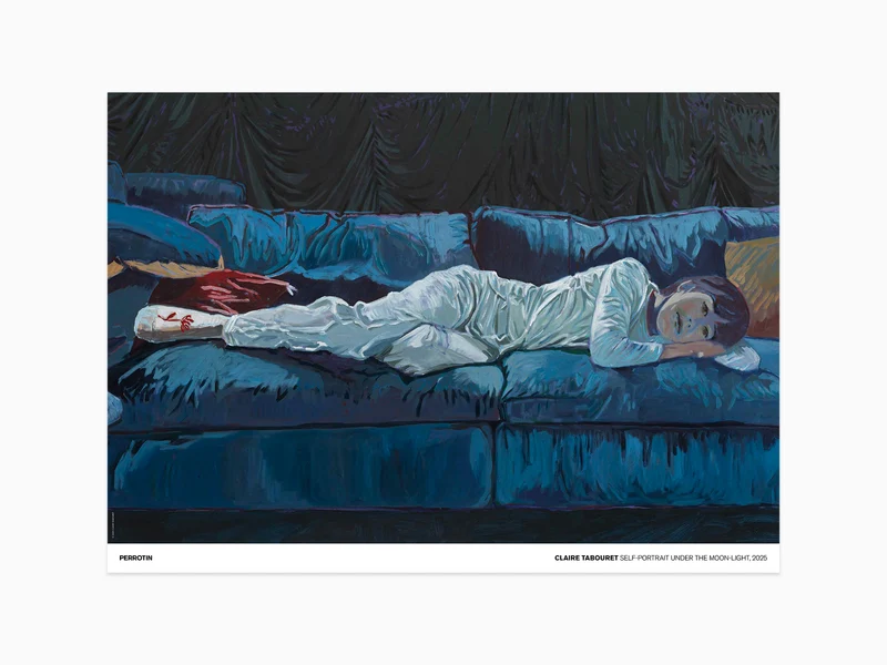 Claire Tabouret Autoportrait au clair de lune ( poster standard)