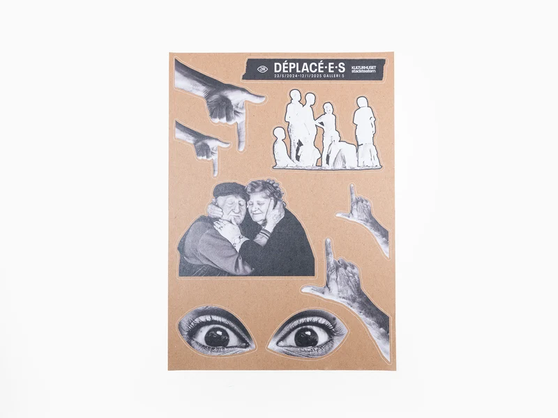 JR - Autocollants Déplacé-e-s