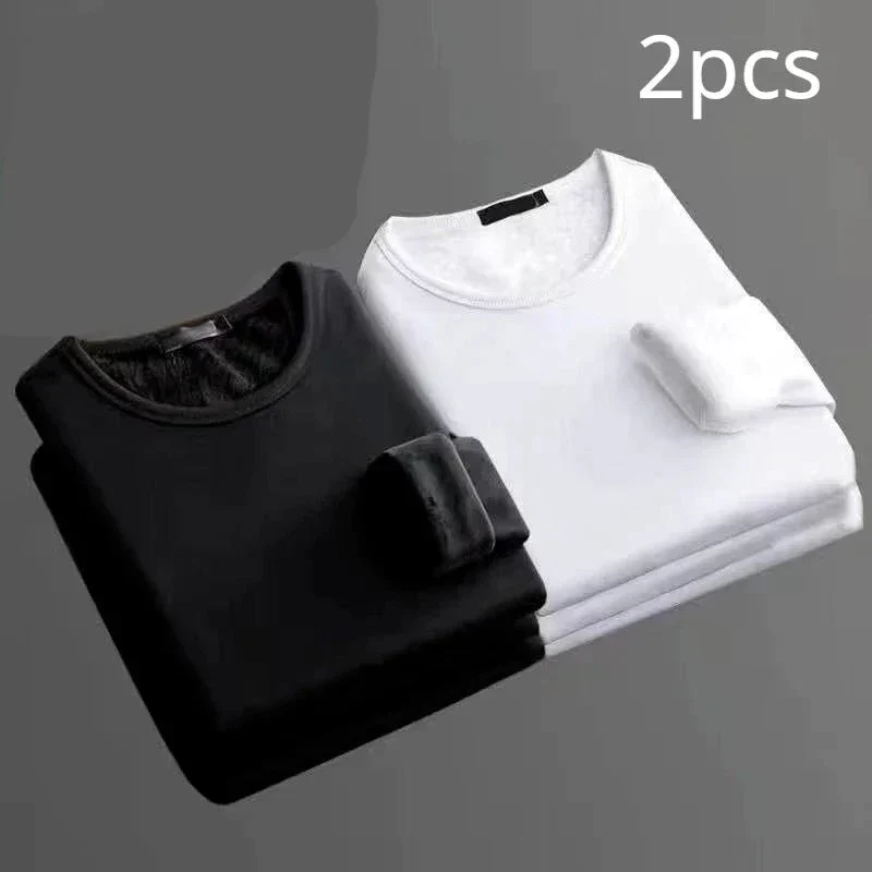 Lot de 2 T-shirts thermiques manches longues Doublure polaire - Homme