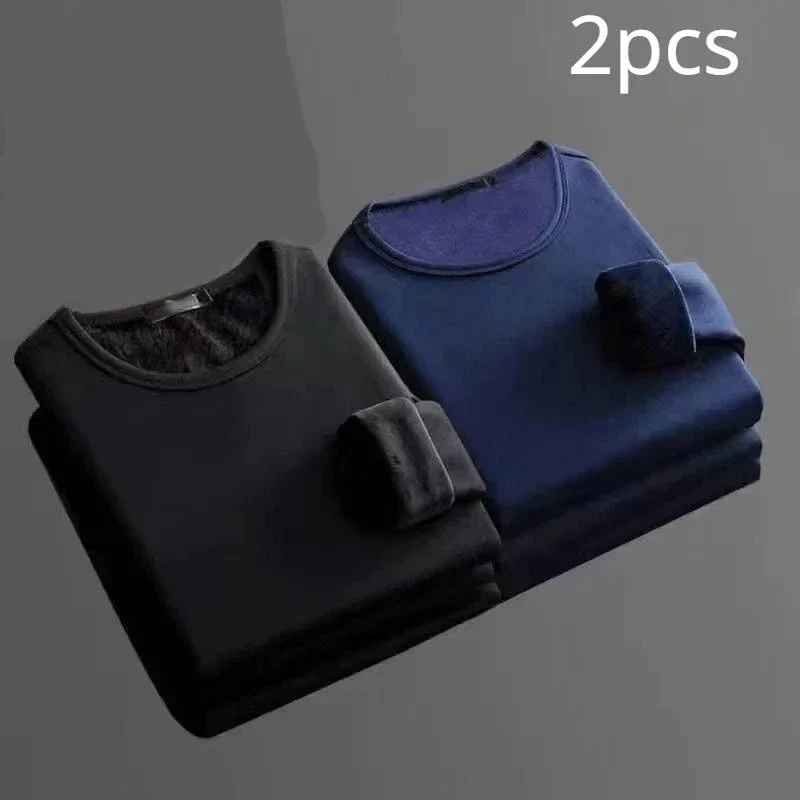 Lot de 2 T-shirts thermiques manches longues Doublure polaire - Homme